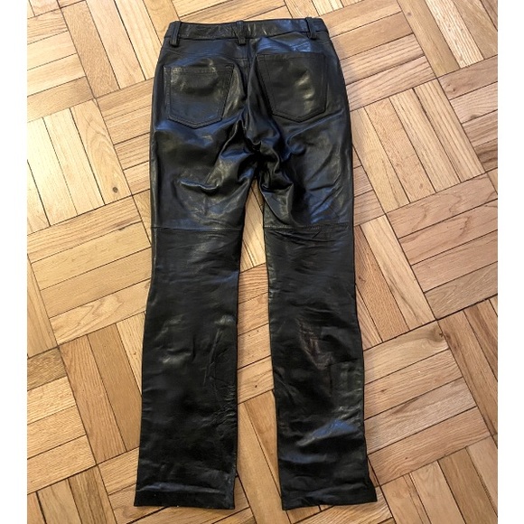 GAP Vintage Leather Bootcut Pants - Black - Picture 2 of 3